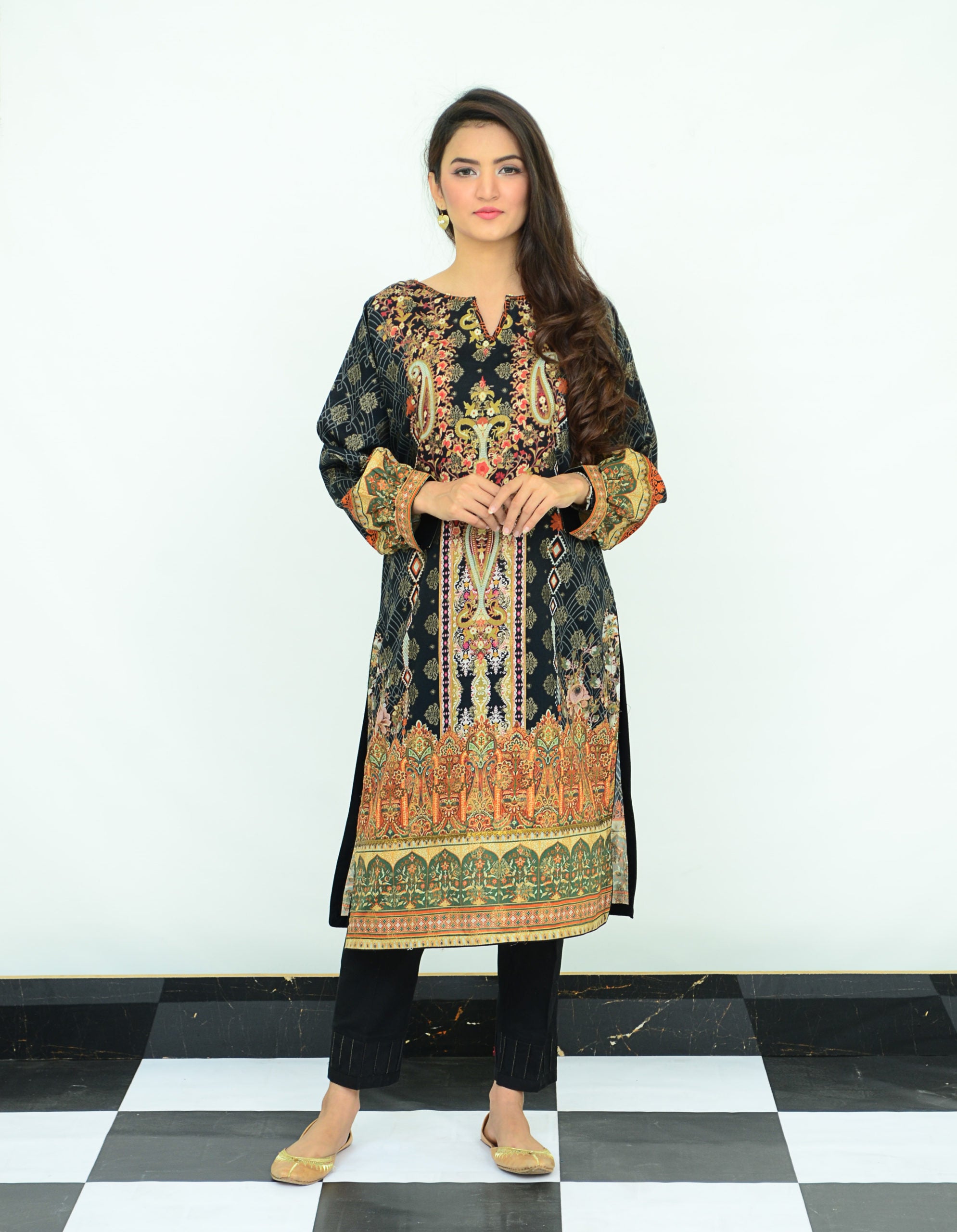 1-PC Unstitched Jacquard Kurti