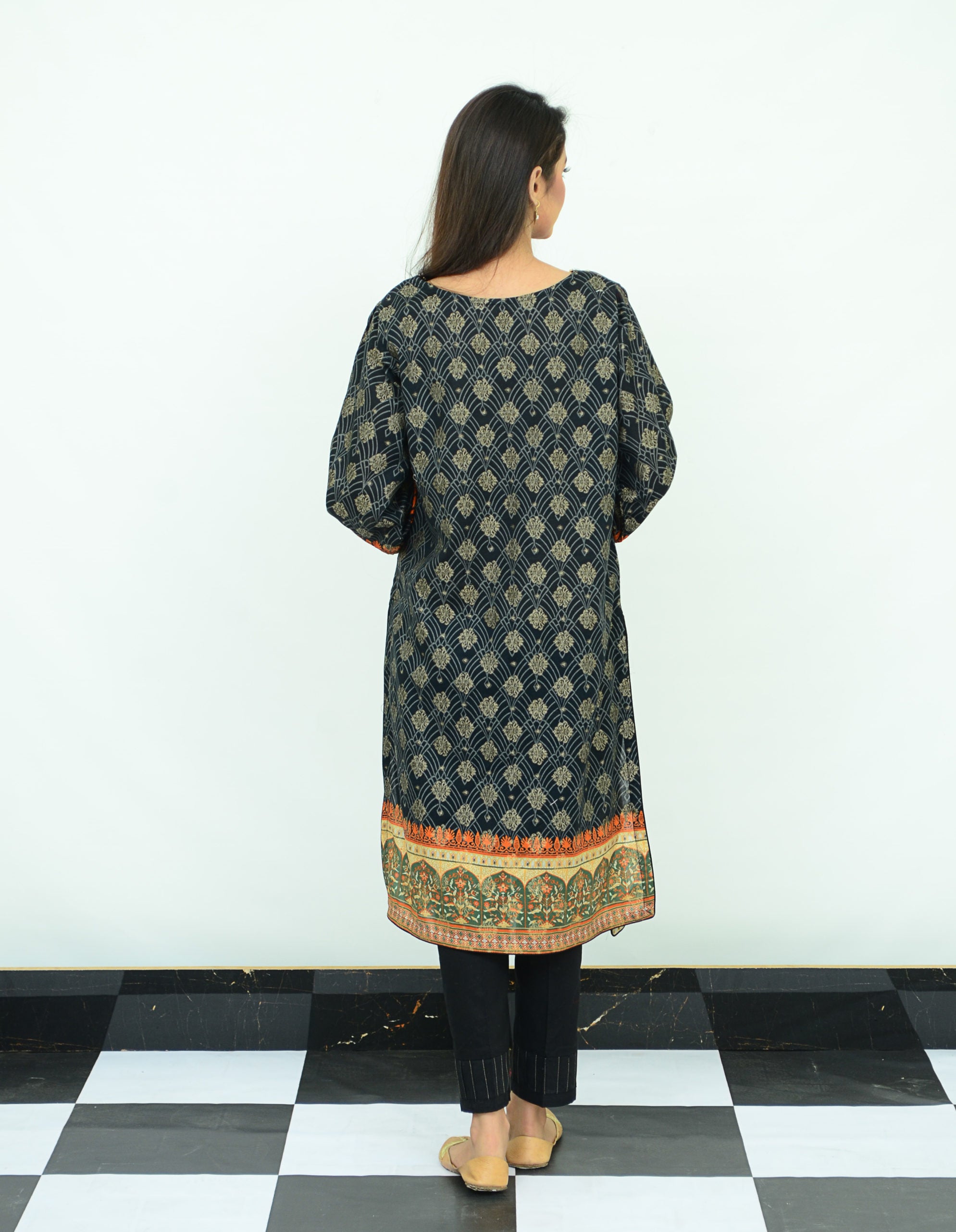 1-PC Unstitched Jacquard Kurti