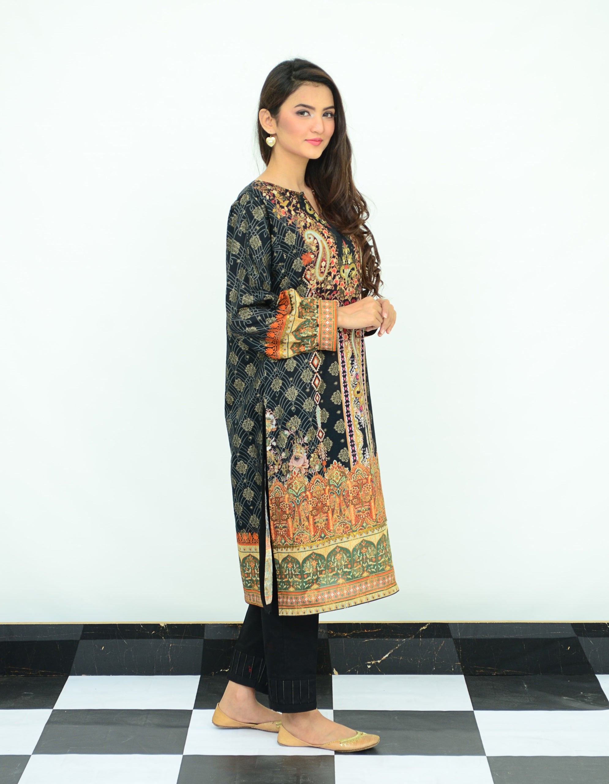 1-PC Unstitched Jacquard Kurti