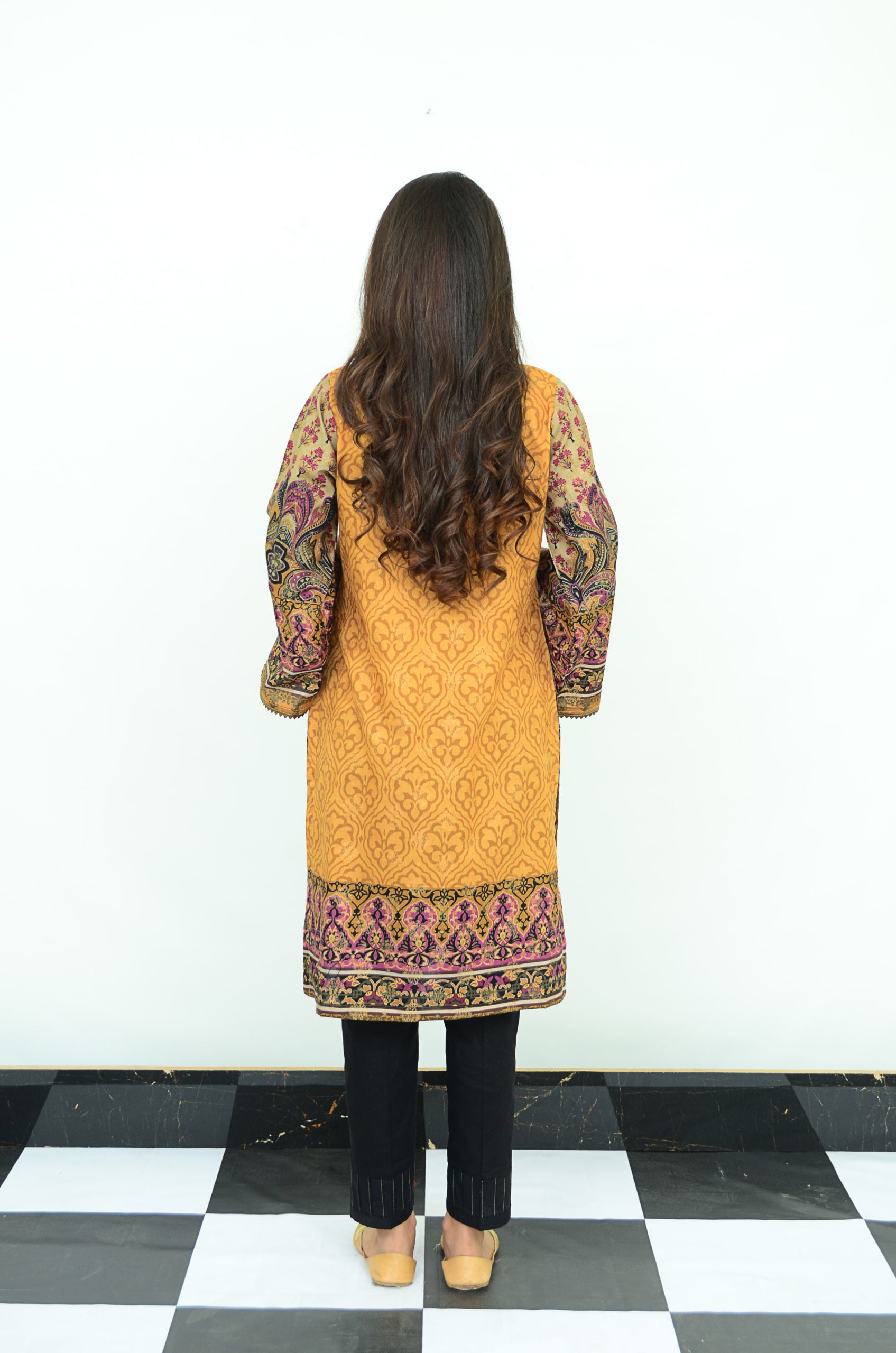 1-PC Unstitched Jacquard Kurti