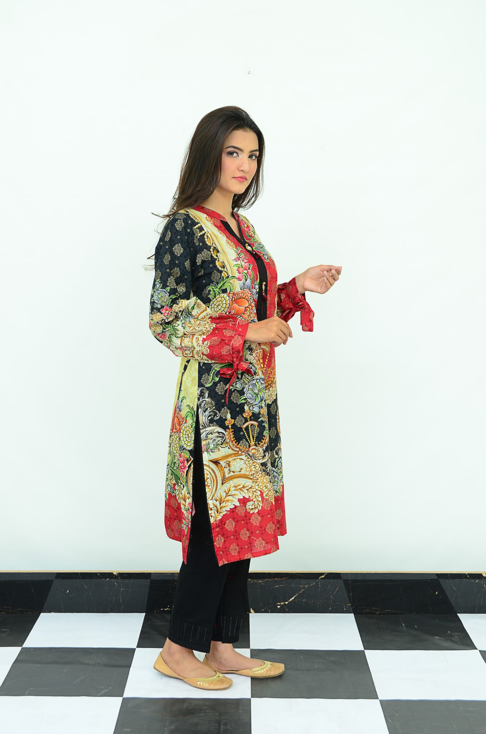 1-PC Unstitched Jacquard Kurti