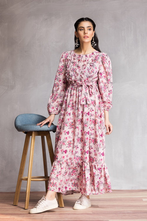 Western Georgette Dress