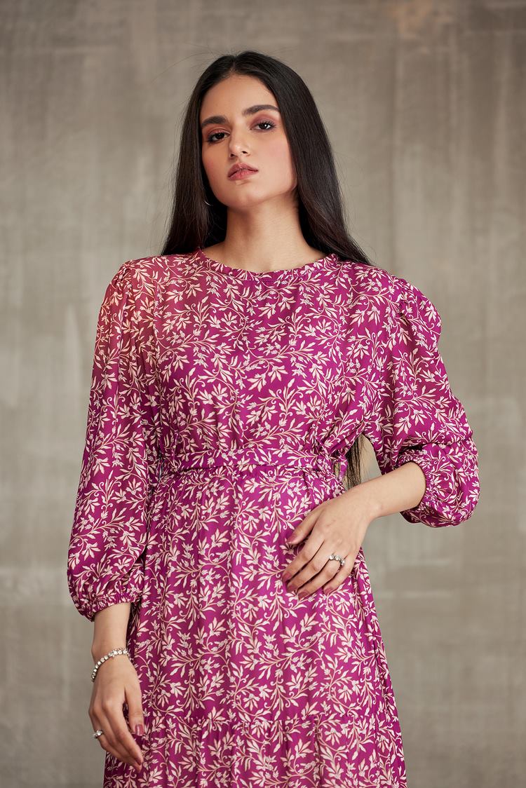 Western Georgette Dress