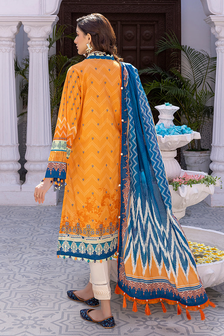 3-PC Unstitched Digital Printed Lawn Suit