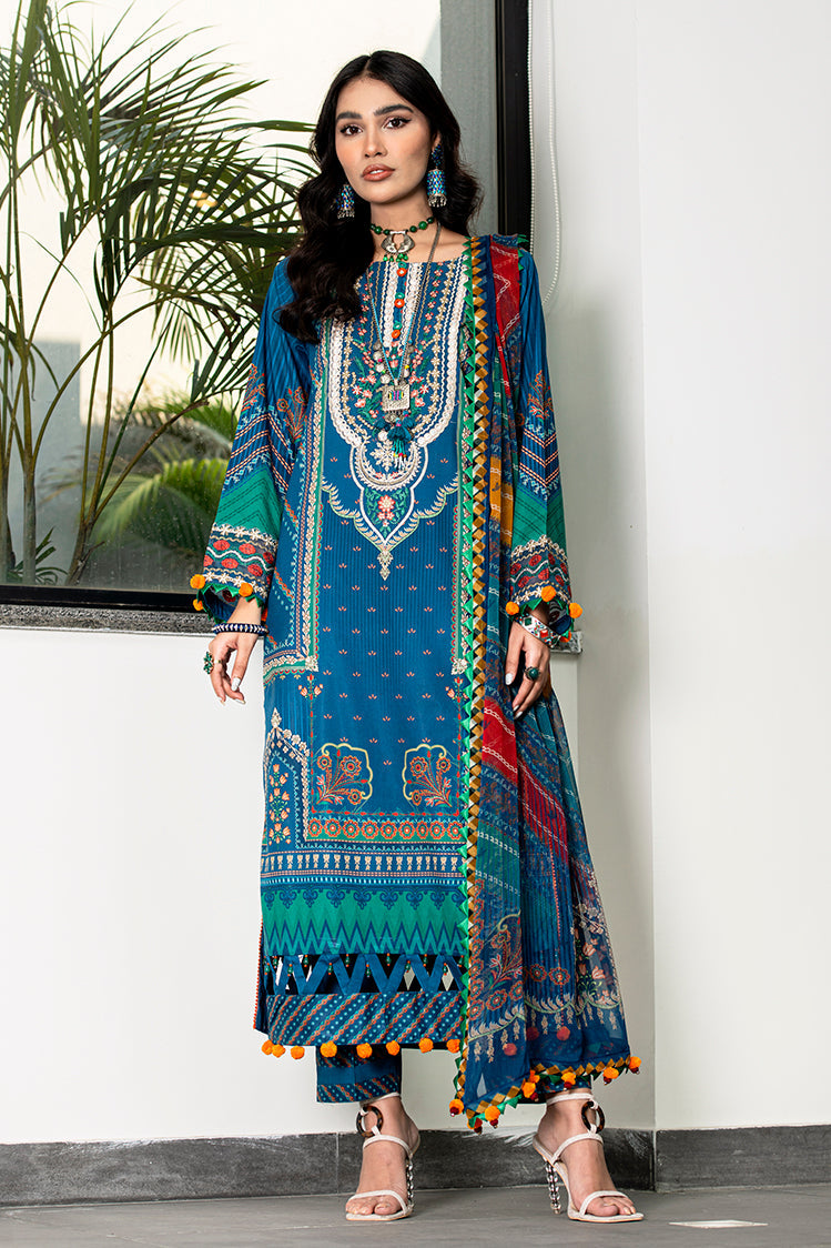 3-PC Unstitched Digital Printed Lawn Suit