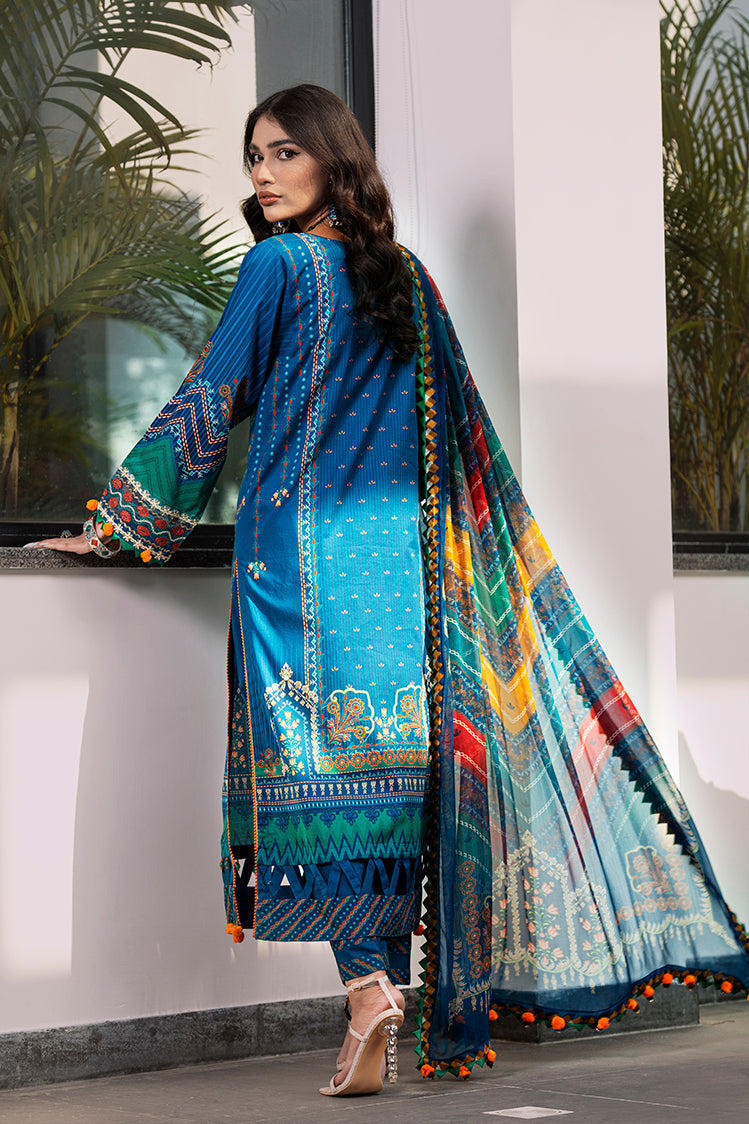 3-PC Unstitched Digital Printed Lawn Suit