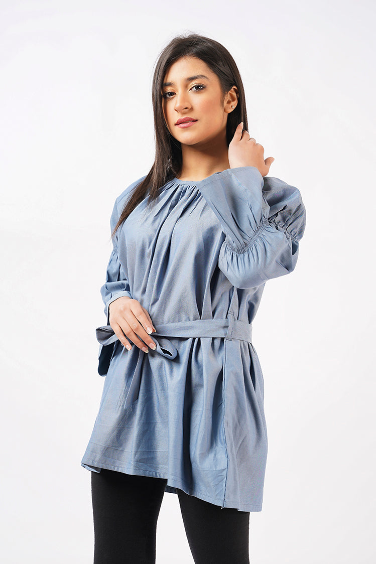 Cotton Chambray Top