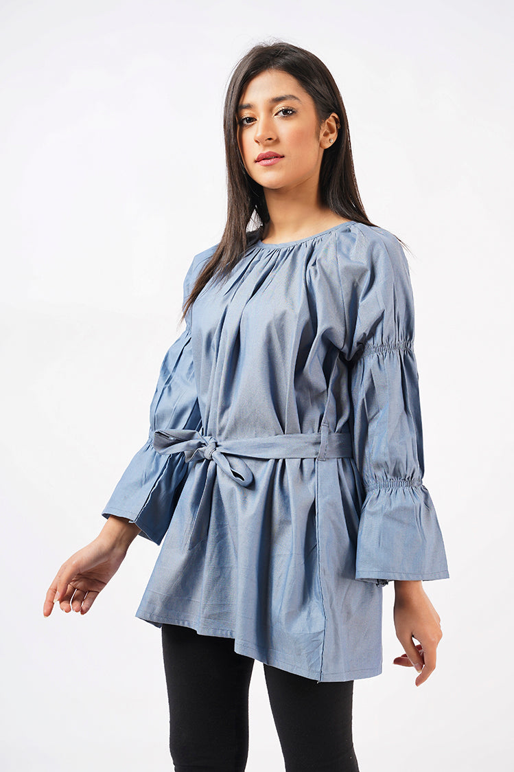 Cotton Chambray Top