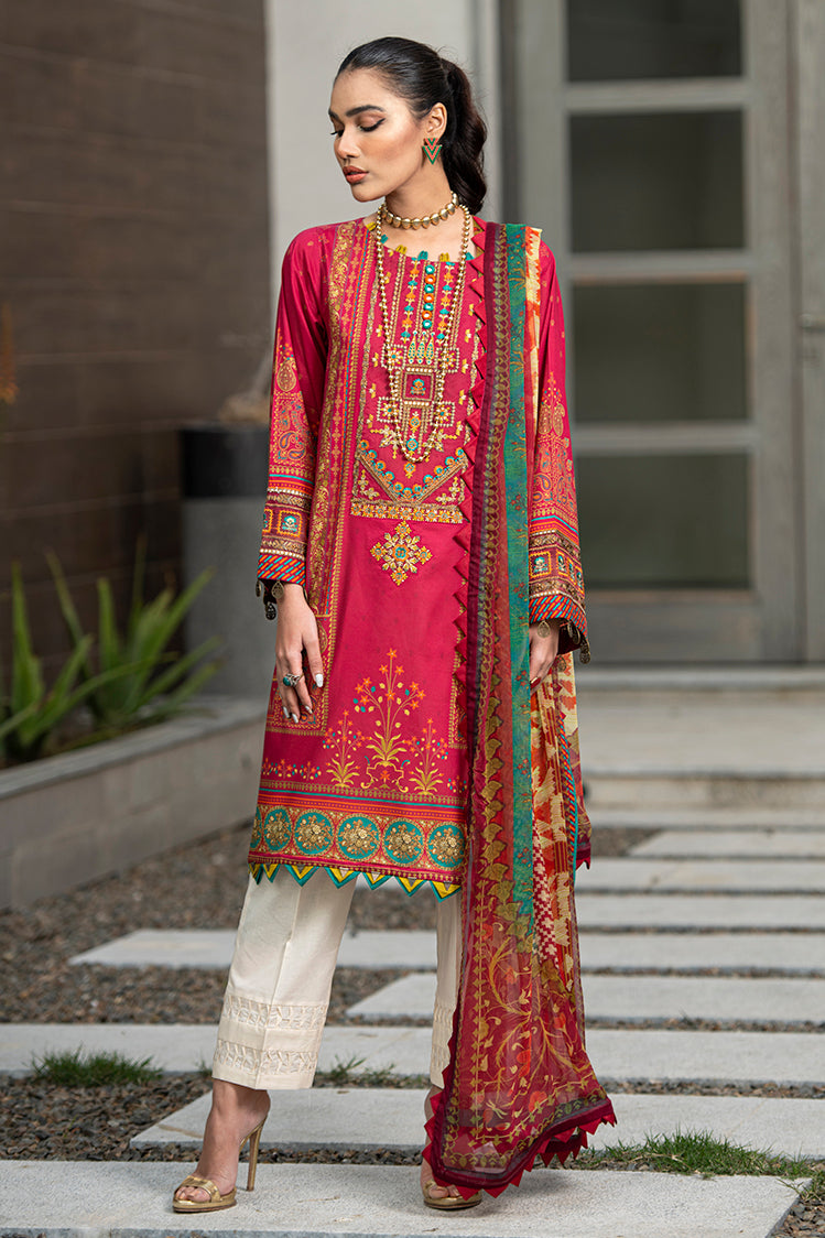 3-PC Unstitched Digital Printed Lawn Suit