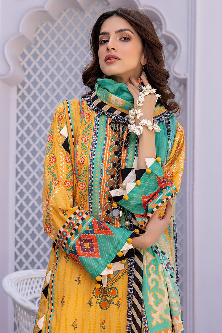 3-PC Unstitched Digital Printed Lawn Suit