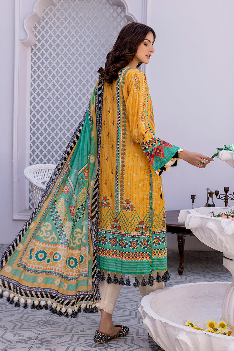 3-PC Unstitched Digital Printed Lawn Suit