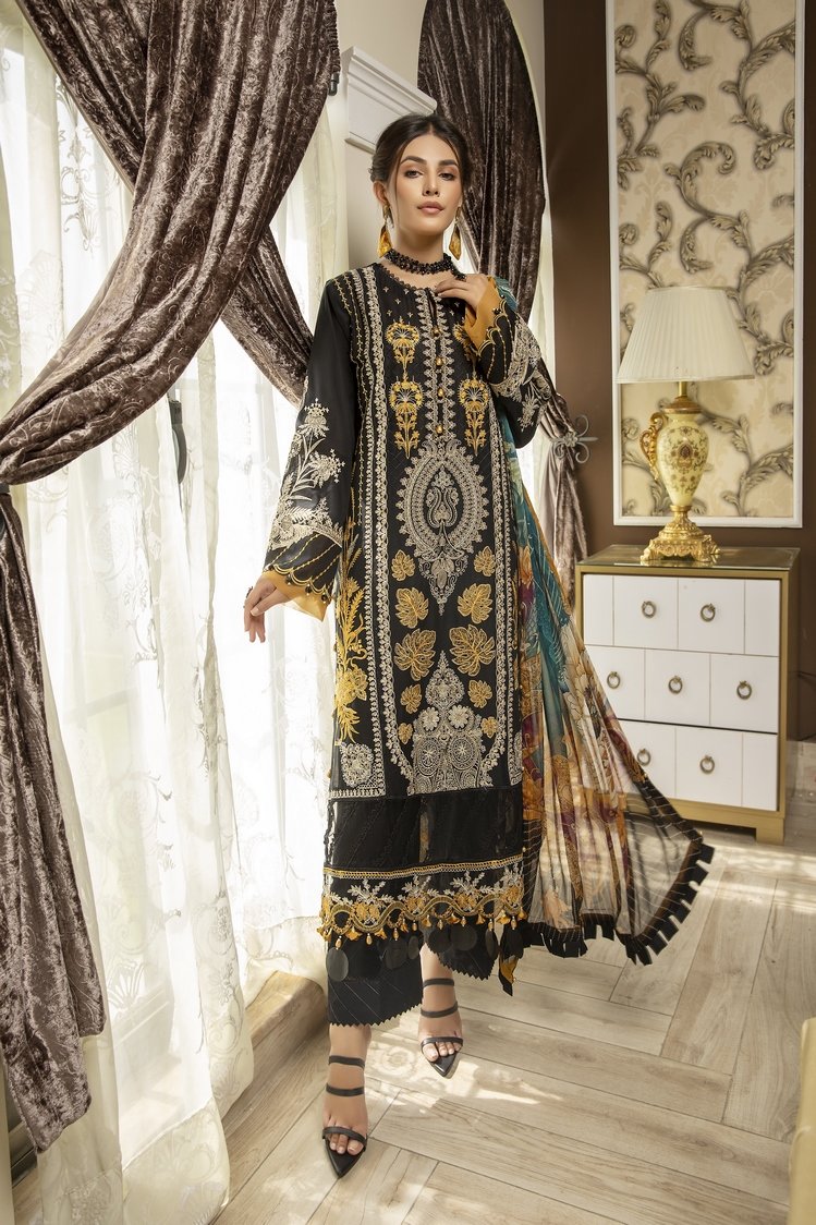 3-PC Unstitched Digital Printed Lawn Suit