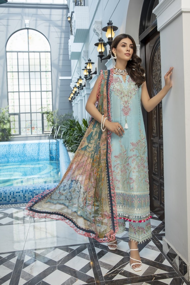 3-PC Unstitched Digital Printed Lawn Suit