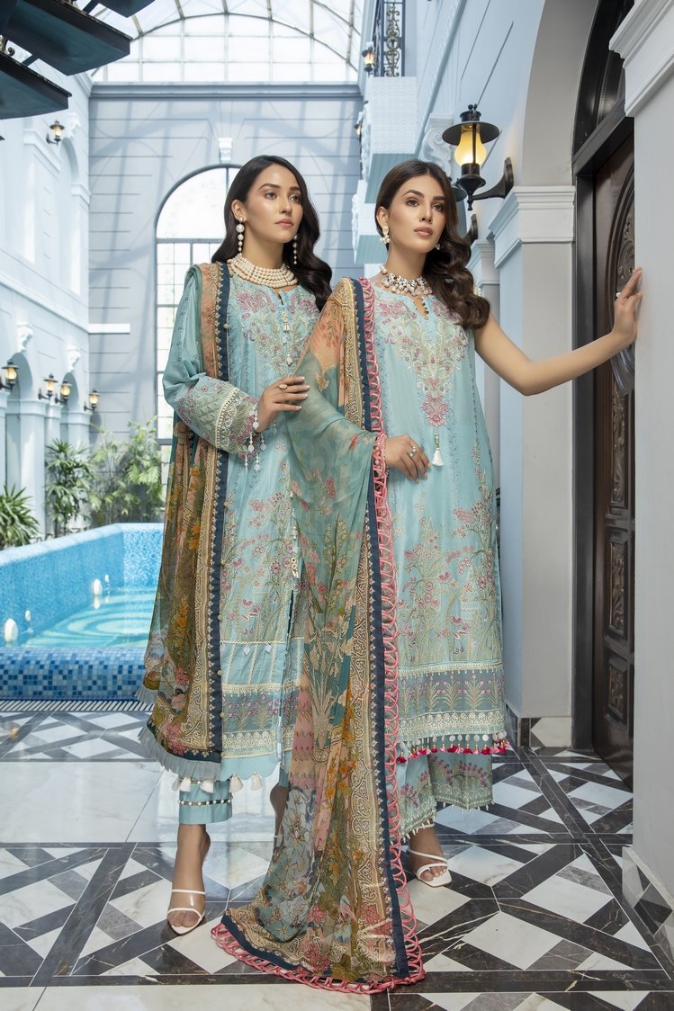 3-PC Unstitched Digital Printed Lawn Suit