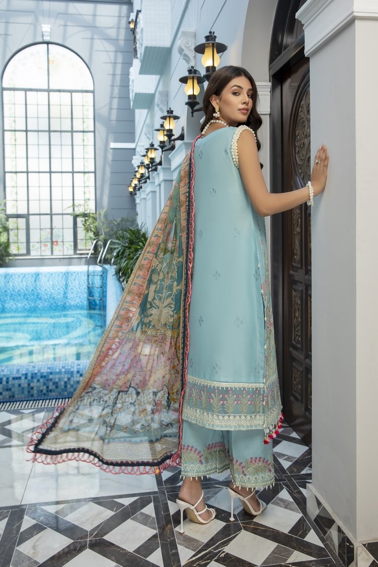 3-PC Unstitched Digital Printed Lawn Suit