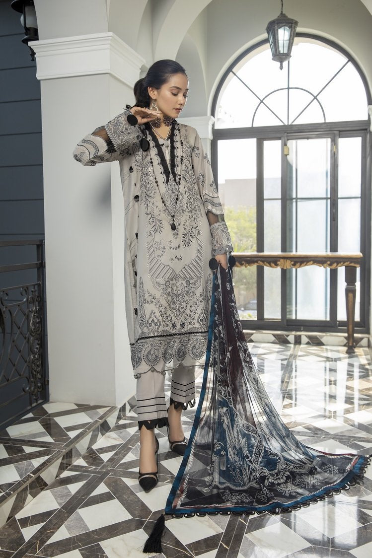 3-PC Unstitched Digital Printed Lawn Suit