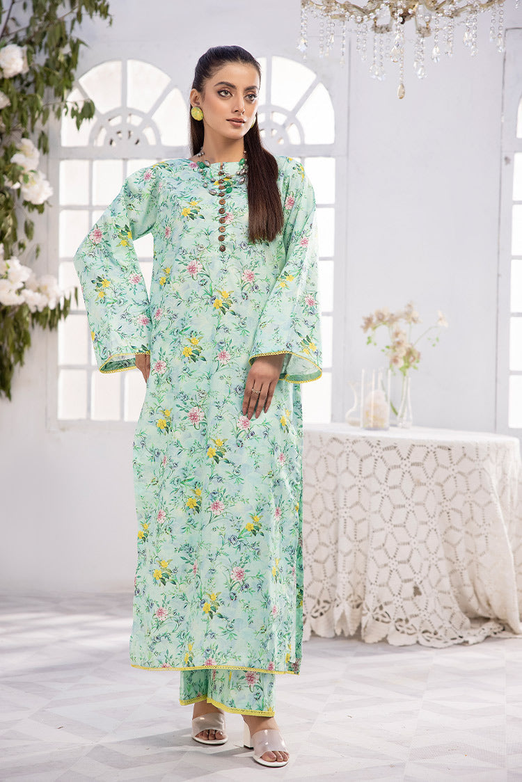 2-PC Unstitched Digital Printed Lawn Suit