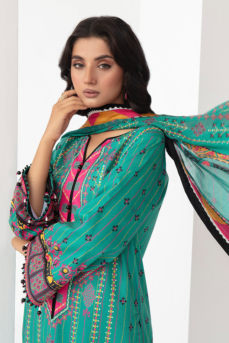 3-PC Unstitched Digital Printed Lawn Suit