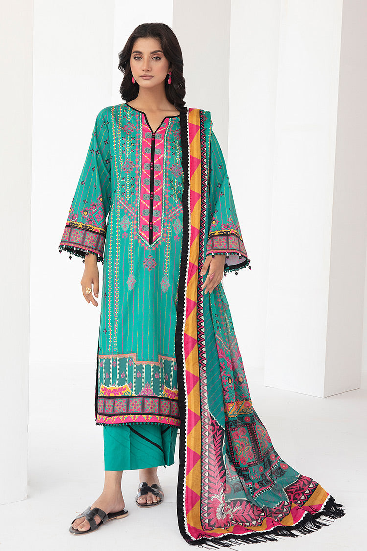 3-PC Unstitched Digital Printed Lawn Suit