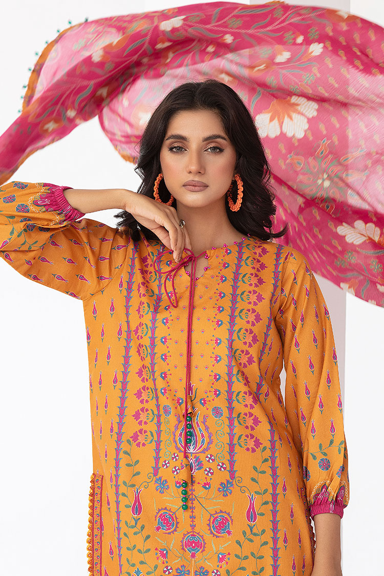 3-PC Unstitched Digital Printed Lawn Suit