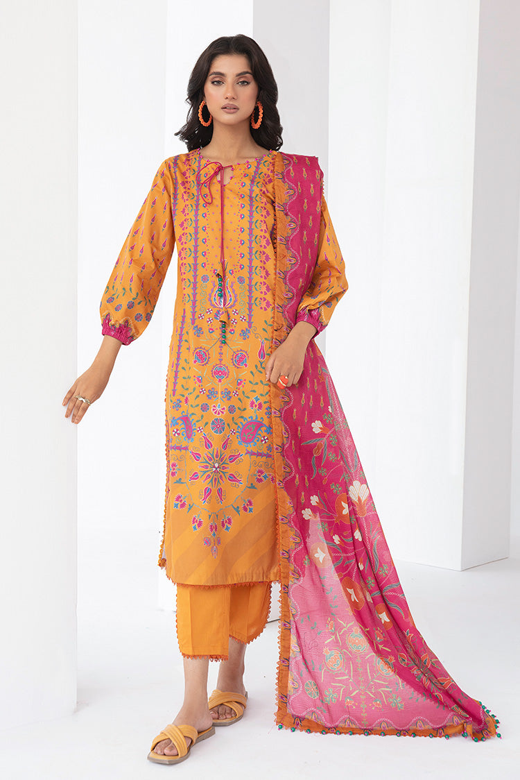 3-PC Unstitched Digital Printed Lawn Suit