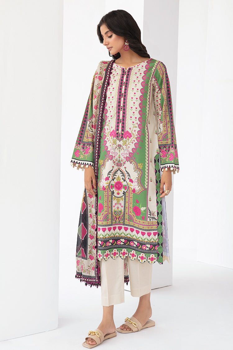 3-PC Unstitched Digital Printed Lawn Suit