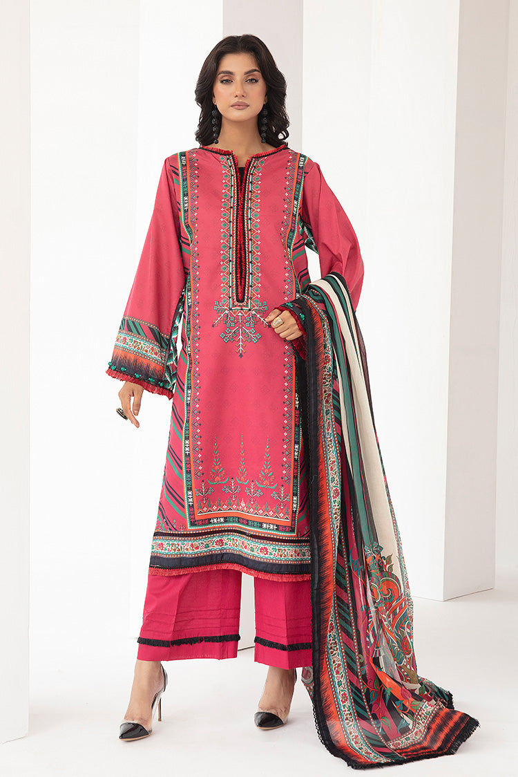 3-PC Unstitched Digital Printed Lawn Suit