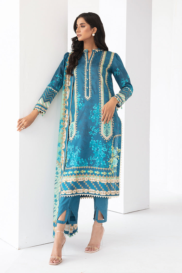 3-PC Unstitched Digital Printed Lawn Suit