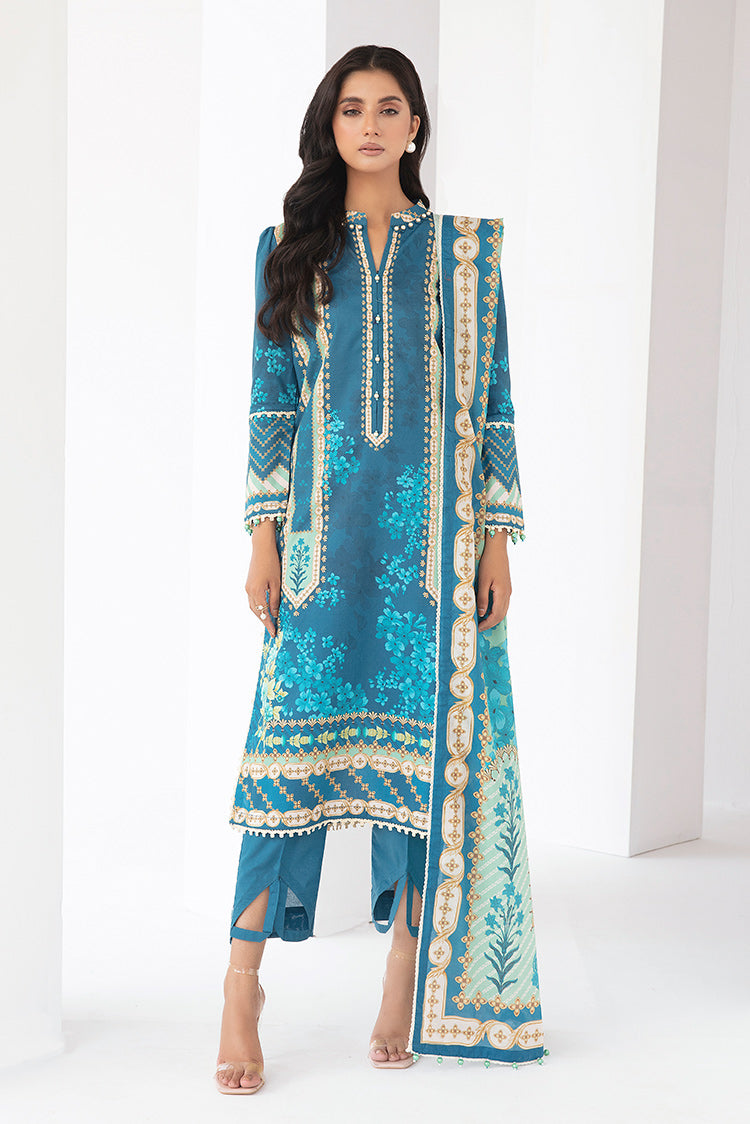 3-PC Unstitched Digital Printed Lawn Suit