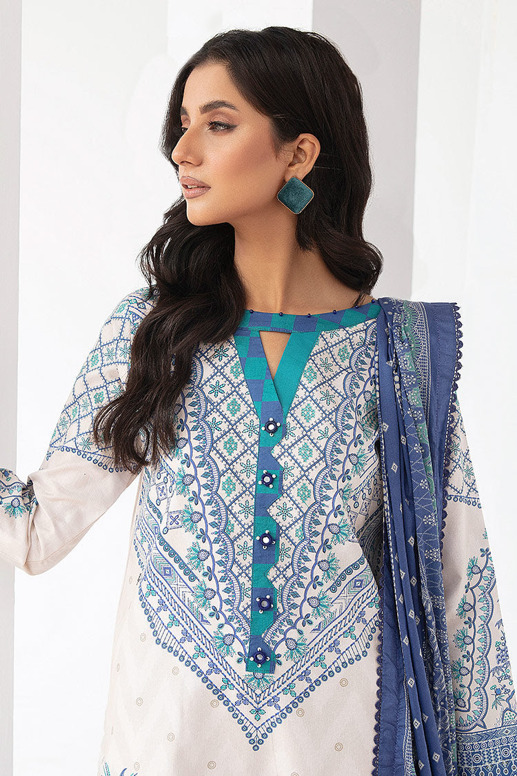 3-PC Unstitched Digital Printed Lawn Suit