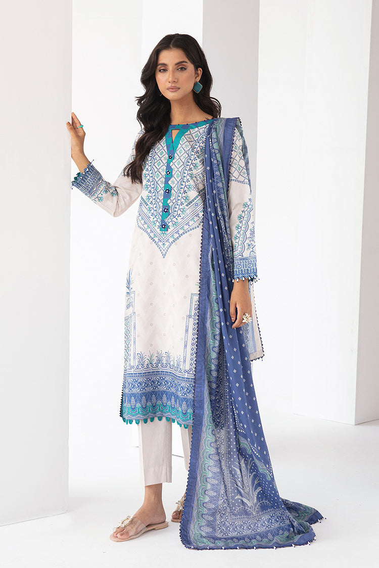 3-PC Unstitched Digital Printed Lawn Suit