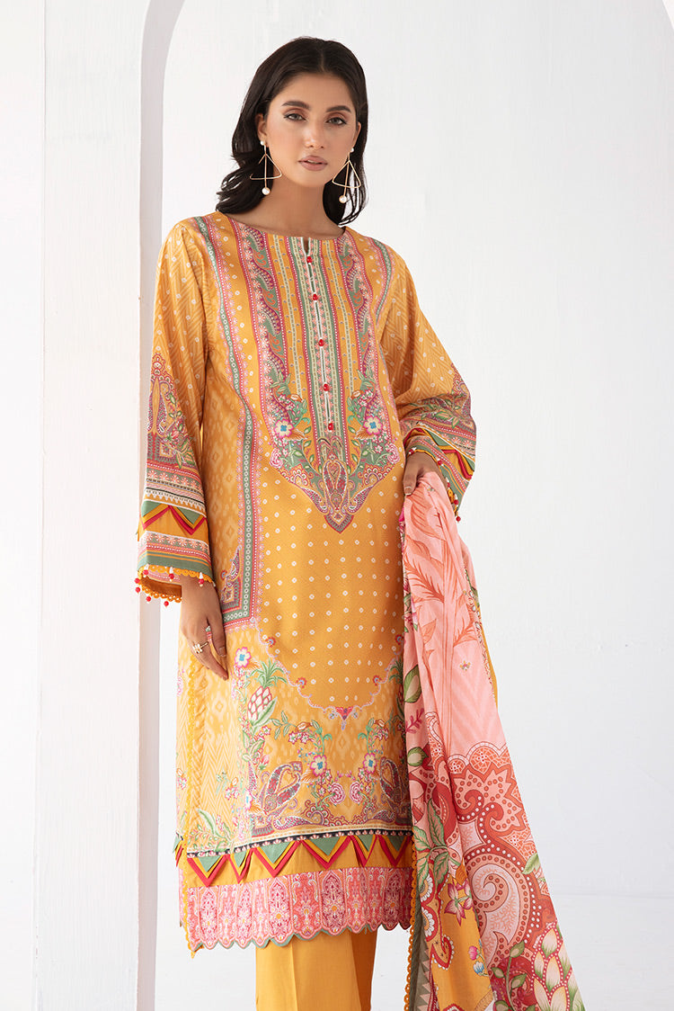 3-PC Unstitched Digital Printed Lawn Suit