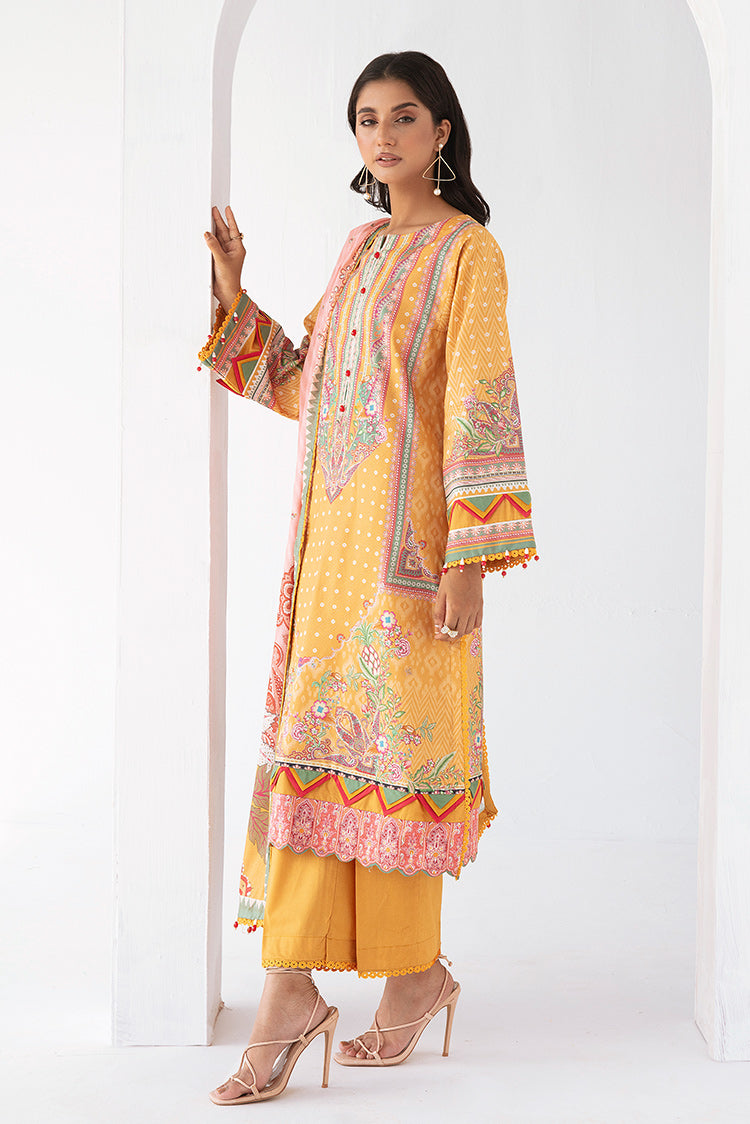 3-PC Unstitched Digital Printed Lawn Suit