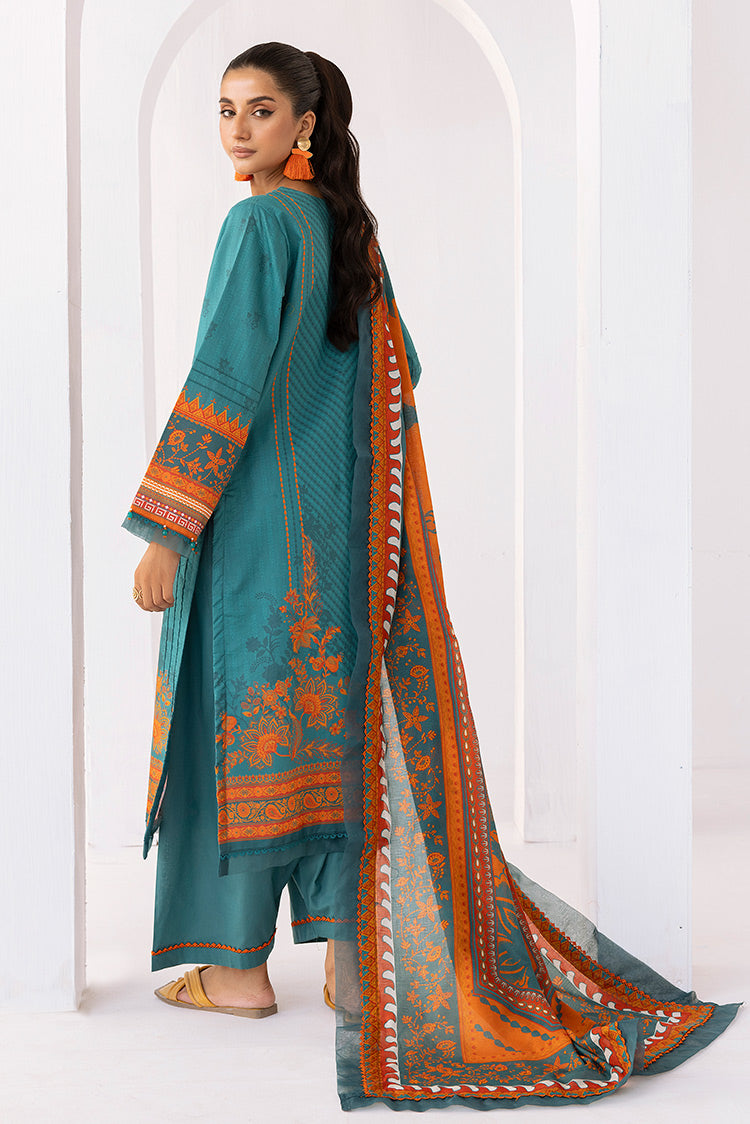 3-PC Unstitched Digital Printed Lawn Suit