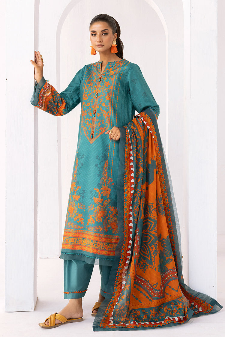 3-PC Unstitched Digital Printed Lawn Suit