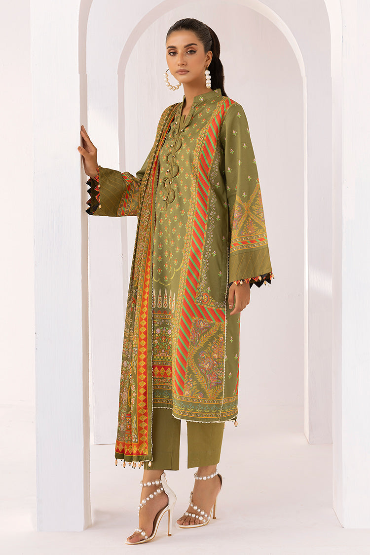 3-PC Unstitched Digital Printed Lawn Suit