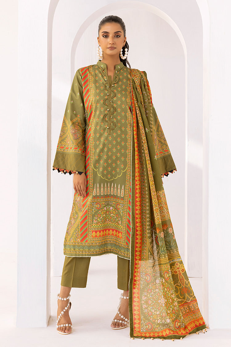 3-PC Unstitched Digital Printed Lawn Suit