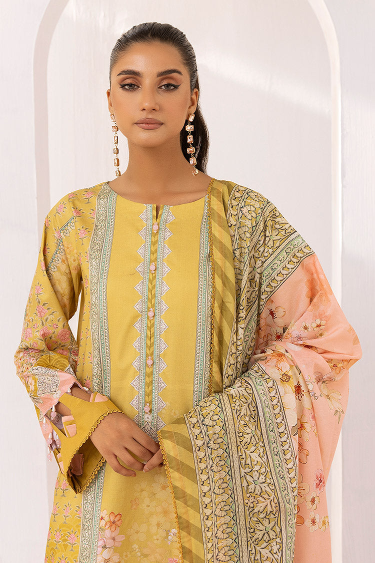 3-PC Unstitched Digital Printed Lawn Suit