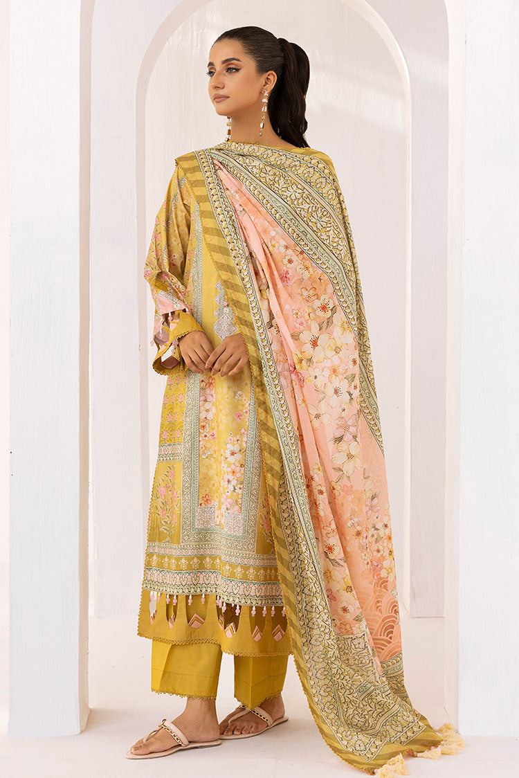 3-PC Unstitched Digital Printed Lawn Suit