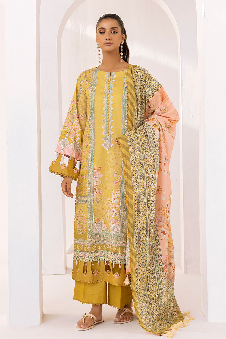 3-PC Unstitched Digital Printed Lawn Suit