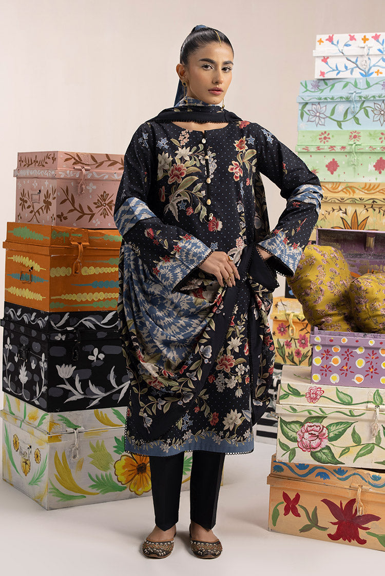 3-PC Unstitched Digital Printed Lawn Suit