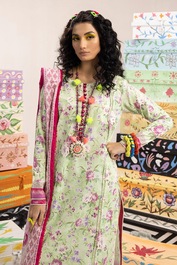 3-PC Unstitched Digital Printed Lawn Suit