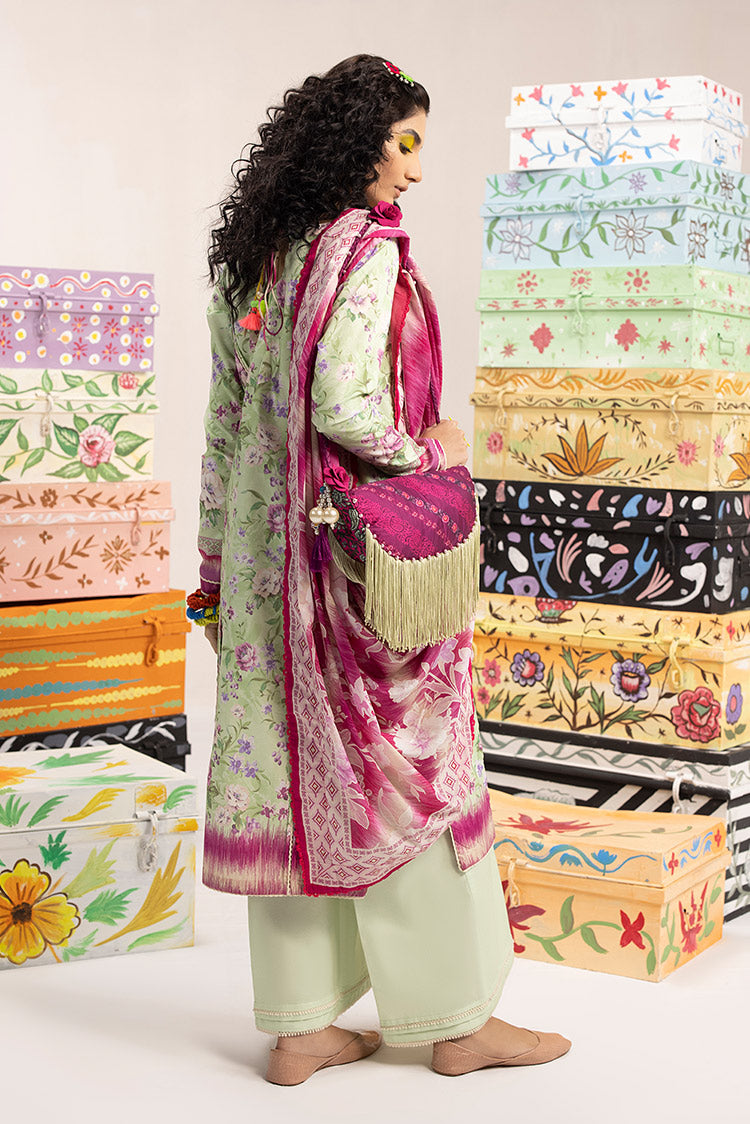 3-PC Unstitched Digital Printed Lawn Suit