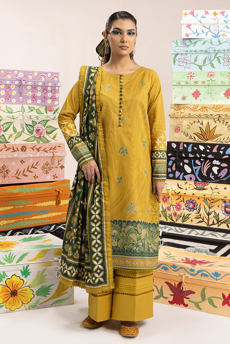 3-PC Unstitched Digital Printed Lawn Suit