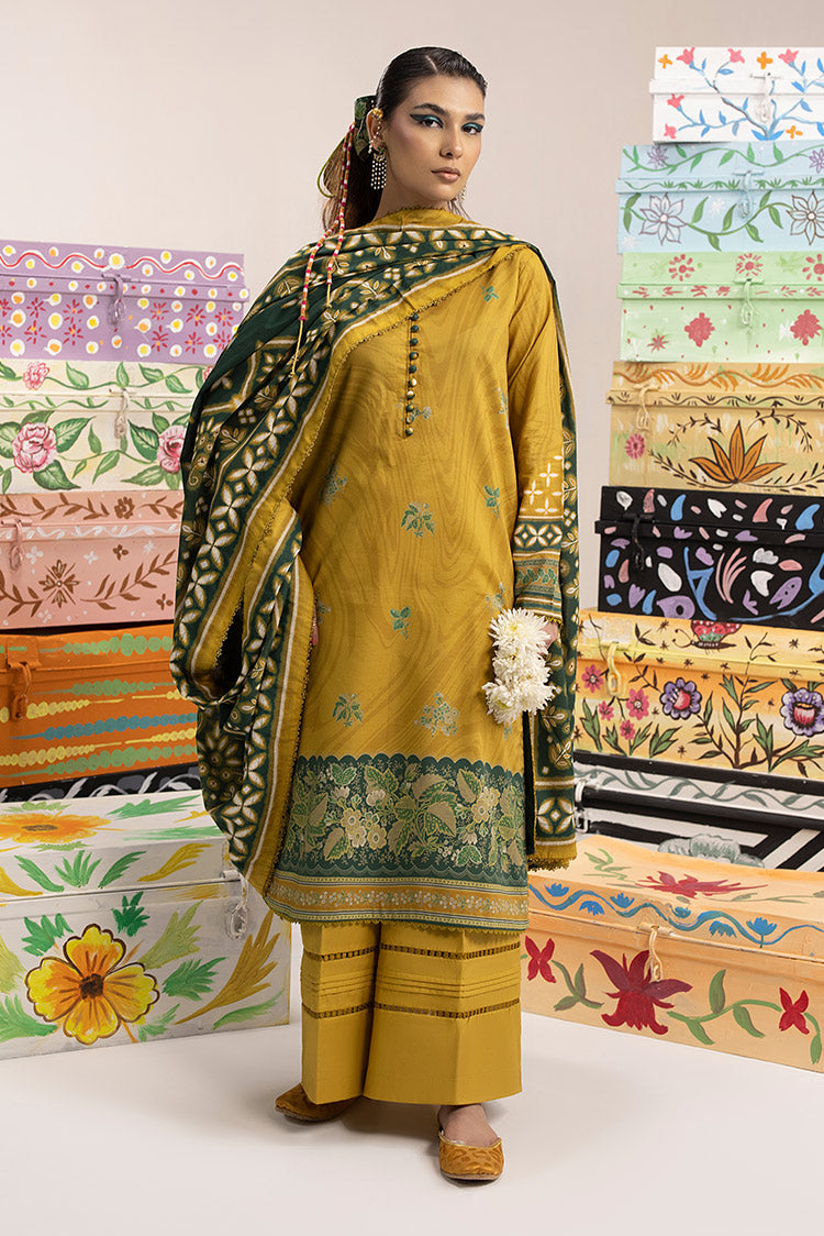 3-PC Unstitched Digital Printed Lawn Suit