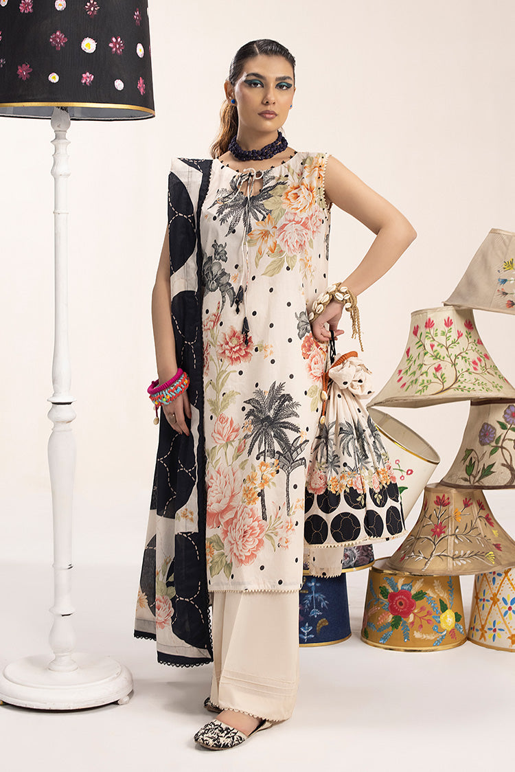 3-PC Unstitched Digital Printed Lawn Suit