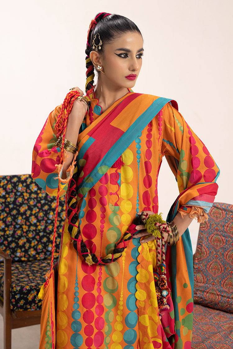 3-PC Unstitched Digital Printed Lawn Suit