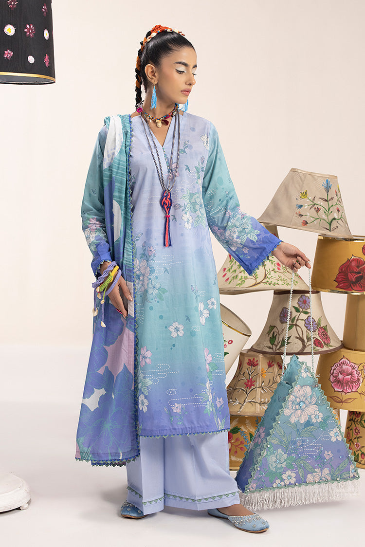 3-PC Unstitched Digital Printed Lawn Suit