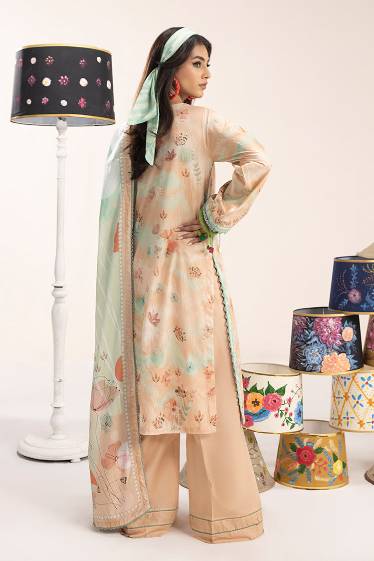 3-PC Unstitched Digital Printed Lawn Suit