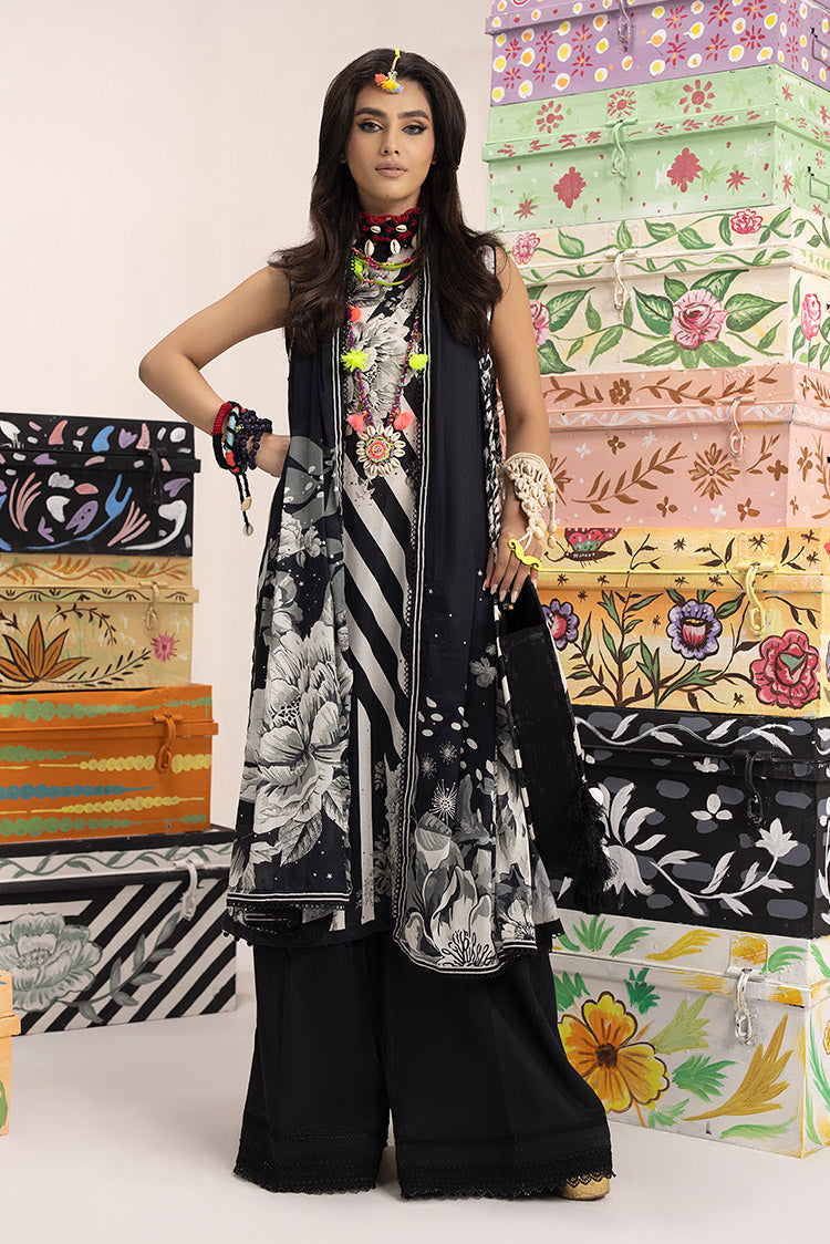 3-PC Unstitched Digital Printed Lawn Suit